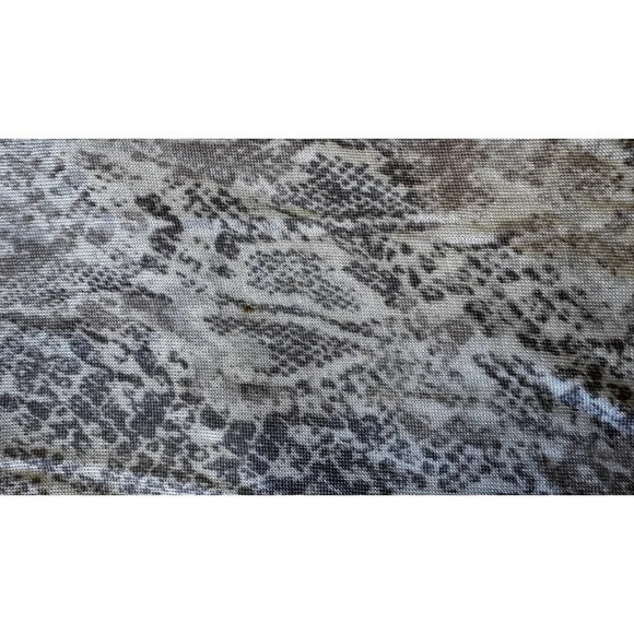 Chicos Python Print Zip-Back Mock Neck‎  Size 3 XL - Picture 10 of 11